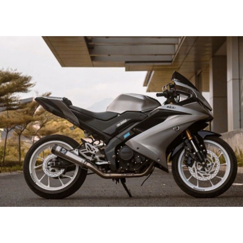 KNALPOT VILLAN PRO1 END CUP CARBON FULLSYSTEM R15 GSX CBR150 MT15