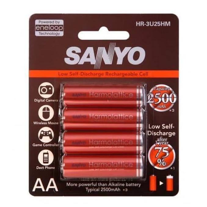 Sanyo Eneloop Harmolattice 4pcs Battery AA / 2500mAh Harmolatice 2500