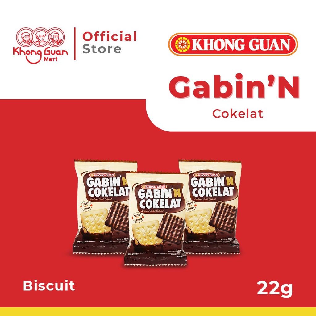 

KHONG GUAN Gabin Chocolate Renceng 22Gr X 10