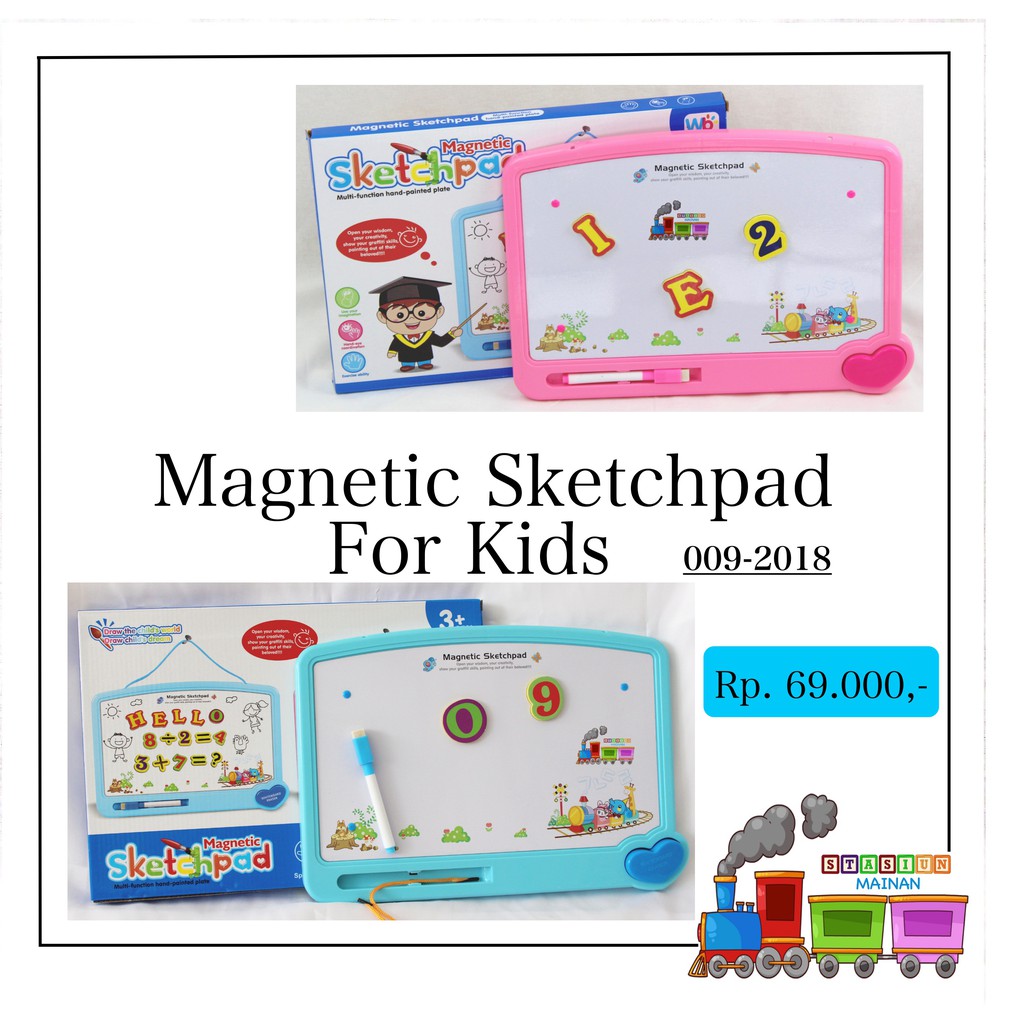 

Mainan Edukasi Papan Tulis Dinding Magnetic Sketchpad 009-2018