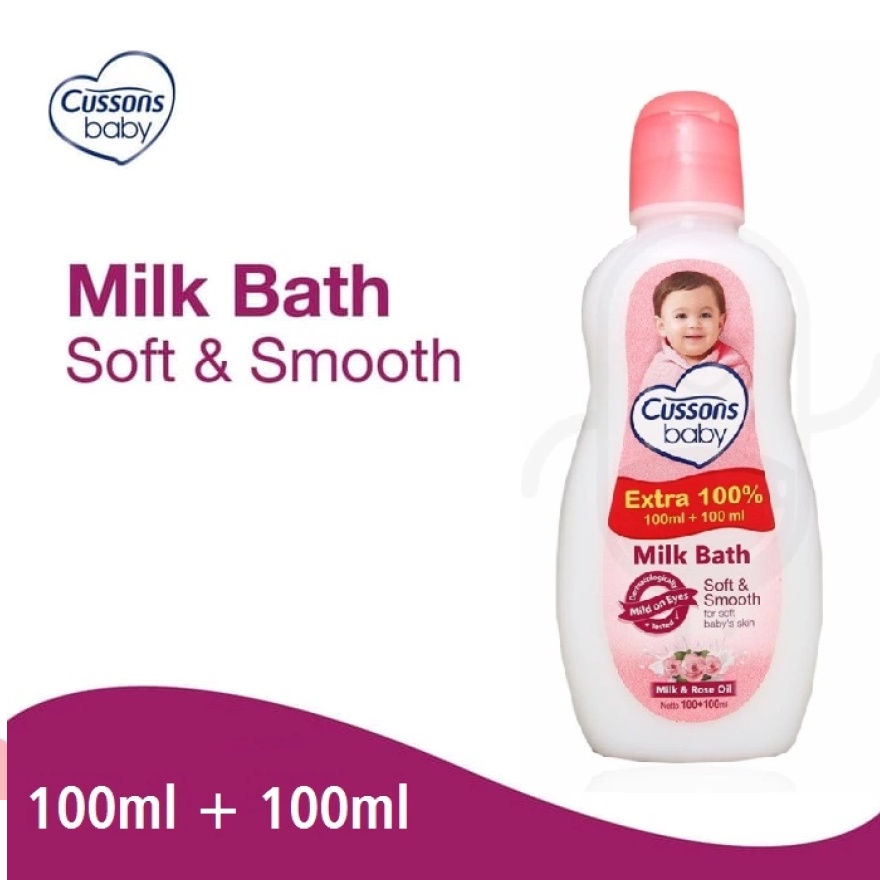 Sabun Mandi Bayi Cussons Baby Milk Bath Soft &amp; Smooth100ml