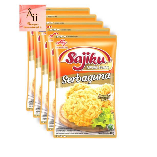 

½renteng / 5sachet tepung sajiku serbaguna netto 40gr