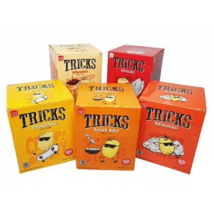 

Tricks Biskuit Kentang Potato Baked Chips - Netto 10 pc x 20gr Babies Happy