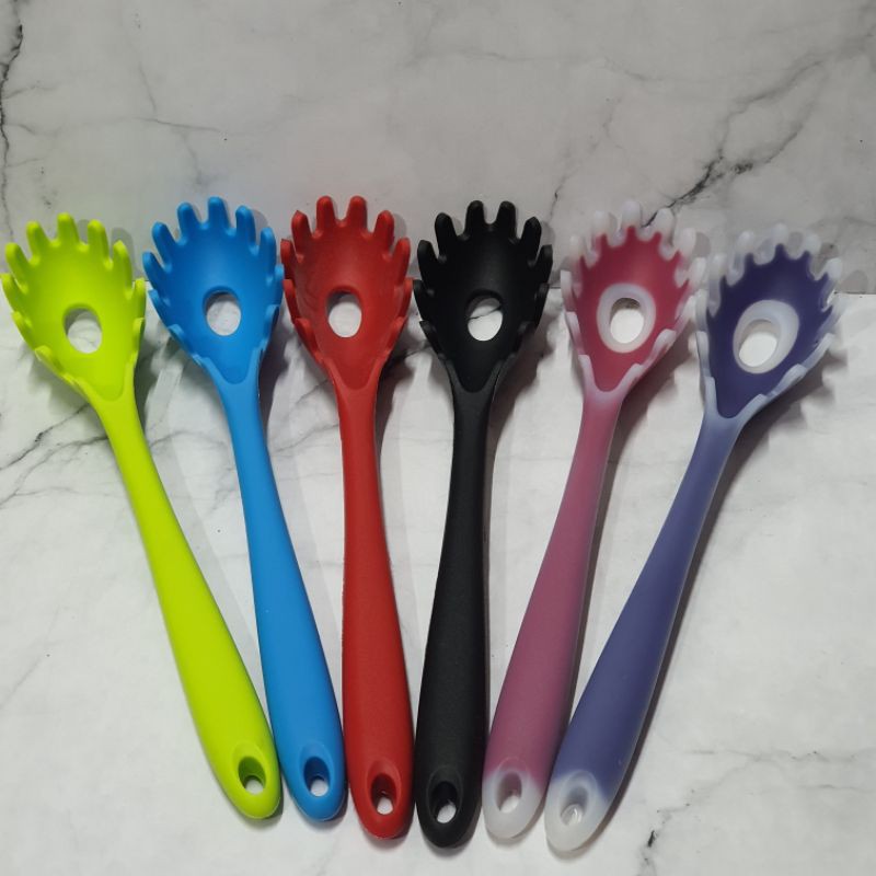 silicone pasta server spatula