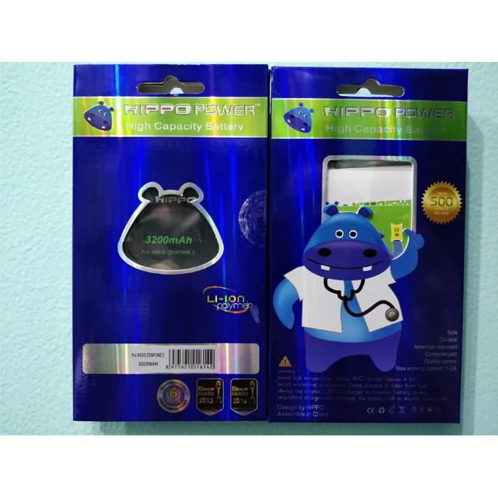 Unik Baterai Hippo ASUS Zenfone 2 3200mAh  Z008 Z00AD  Limited