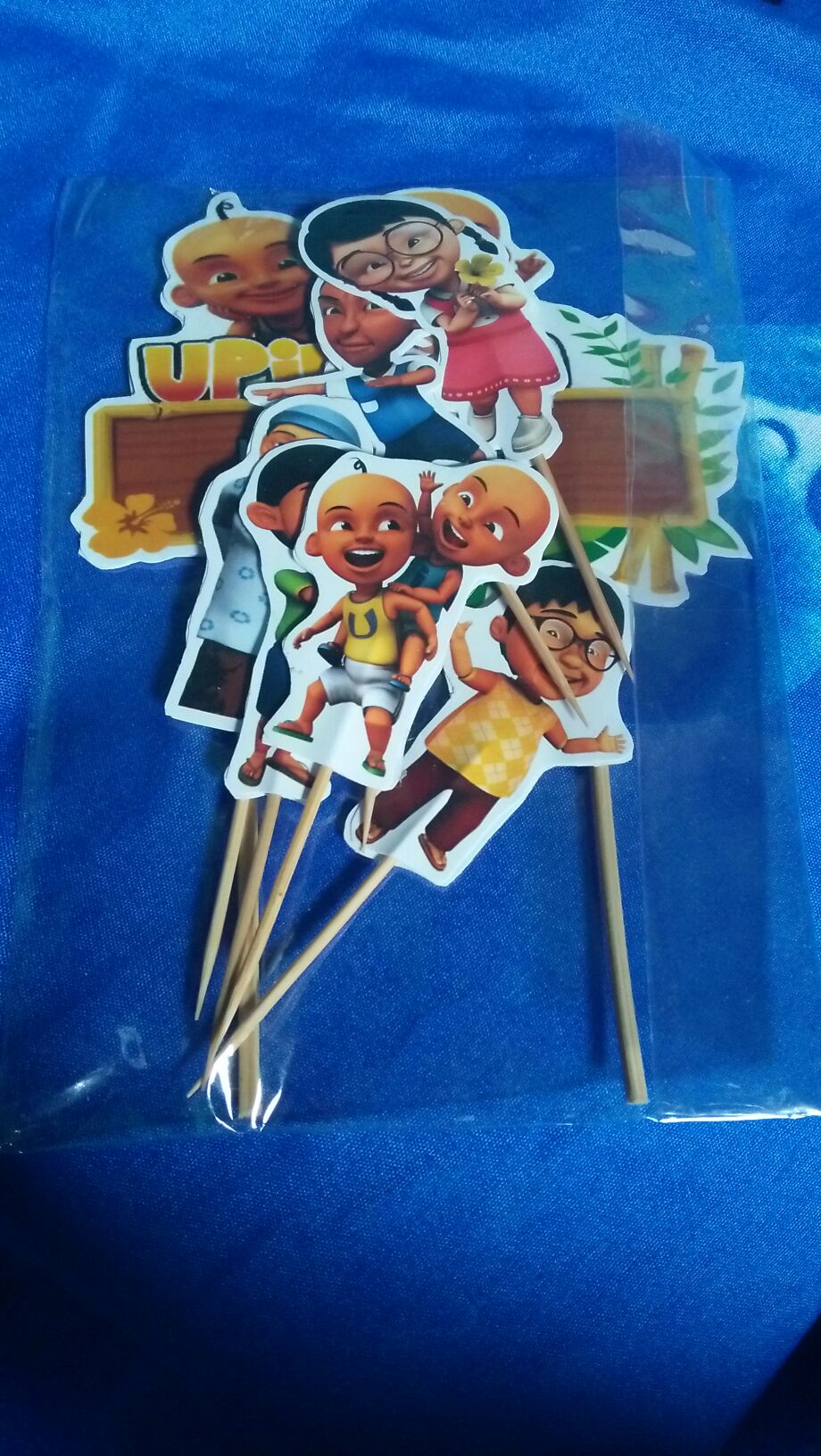 Topper Cake/cupcake Tambah Nama, Hiasan Kue Ulang Tahun, Motif <br />upin Ipin