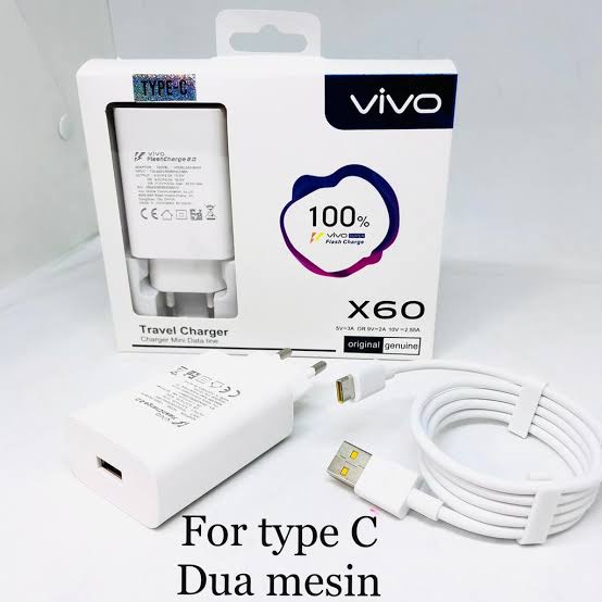 Charger Vivo X60 Super Flash Charging Micro USB Traver Charger Original Quality