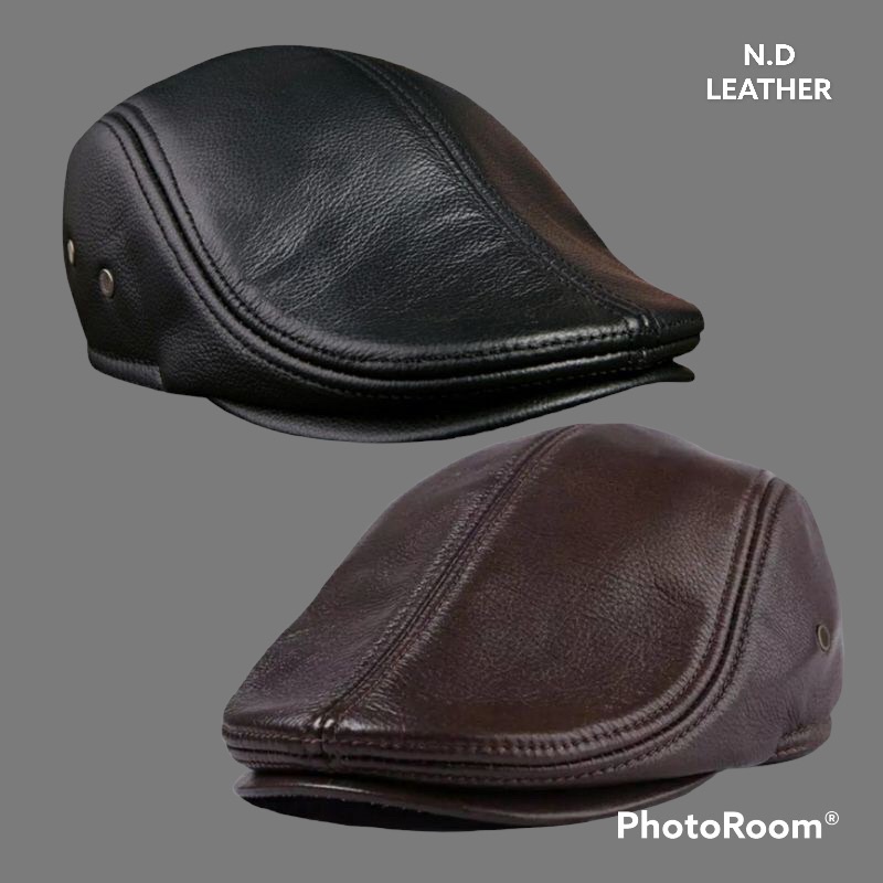 TOPI KULIT MODEL PET/SENIMAN ASLI GARUT