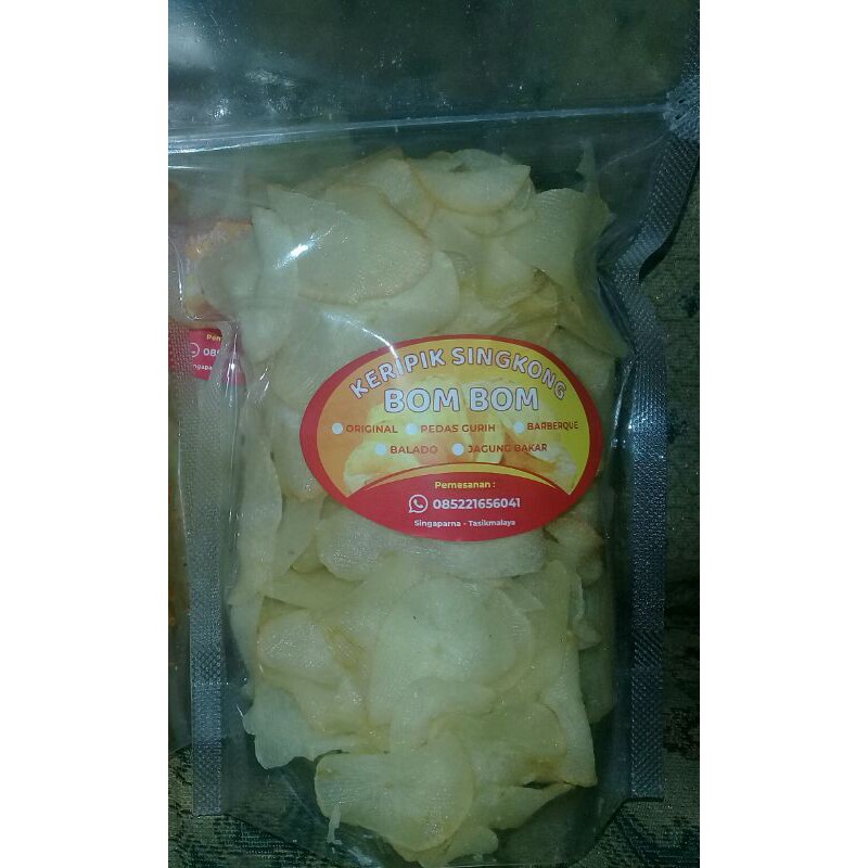 

Keripik Singkong Bombom rasa original 150gr