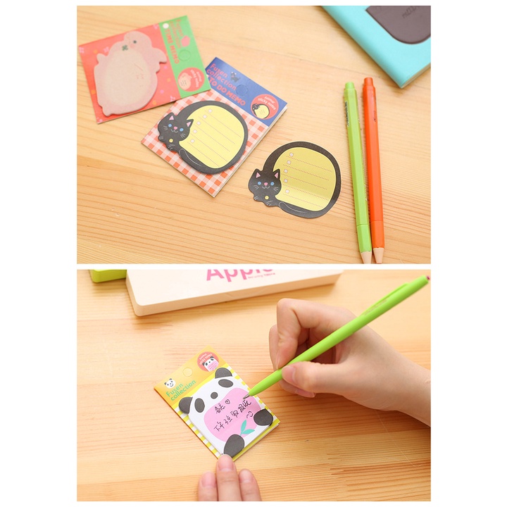 Sticky Notes Motif Kartun Hewan Untuk Pelajar