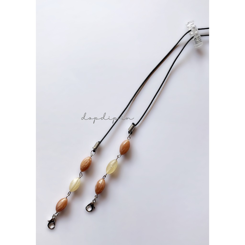 Asmirah Strap Mask Kalung Rantai Tali Masker Serut Konektor Headloop