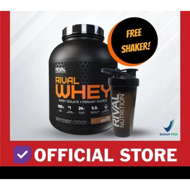 Rival nutrition whey 5lb 100% whey protein 5 lb