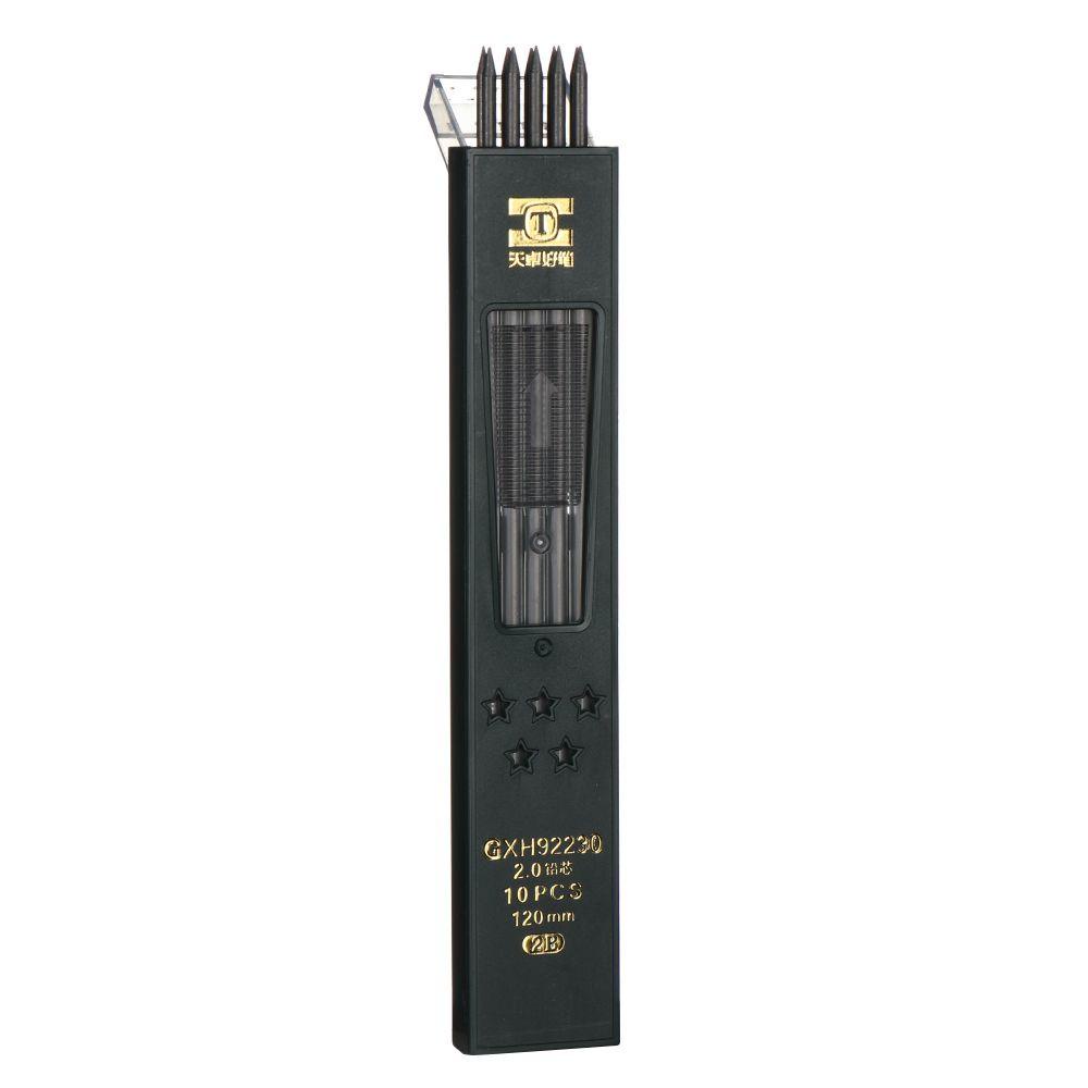 PINEAPPLE Pineapple 10Pcs /Box Pensil Lead Plastik Alat Tulis 2B Dapat Dihapus HB Graphite