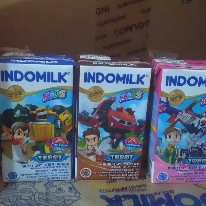 

(BISA COD) Susu UHT Indomilk Kids 115 ml 40 Pcs - Coklat Strawberry Vanilla OBRAL Kode 861