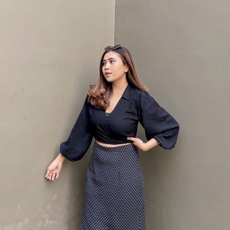 WRAPTOP BLOUSE KEMEJA