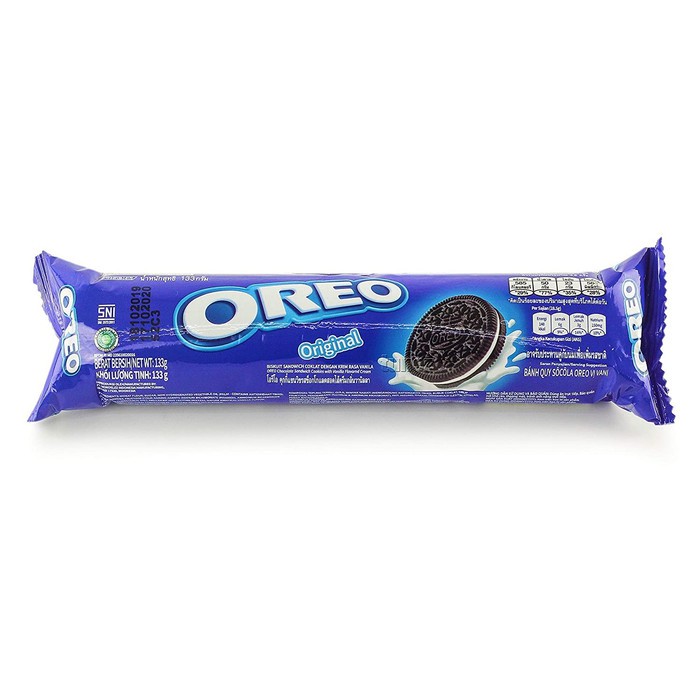 

Oreo Biskuit Sandwich Krim Vanila Original 133g