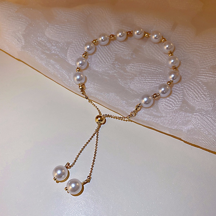 Gelang Manik-manik Wanita Korean version of simple, stylish and elegant pearl bracelet