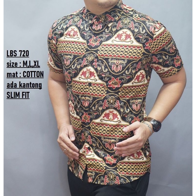 Batik modern official bahan katun gramasi 40s slimfit