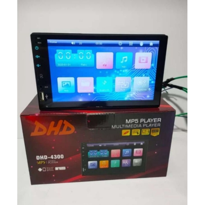 head unit tv double din DHD 7" bodi tebal