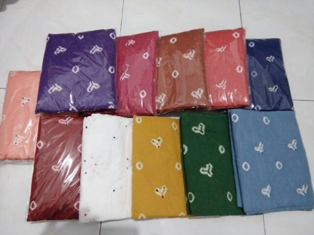 Bahan katun jumputan