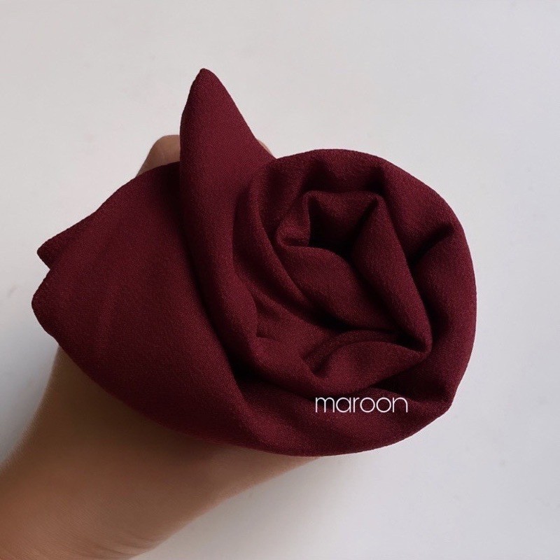 pashmina instan giona giani JAHIT TEPI RAPI / pasmina instan / hijab instan-Marun