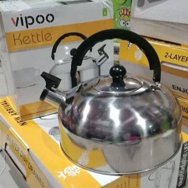 Teko pemanas Air Stainlees steel 3 liter VIPPO KETLE murah