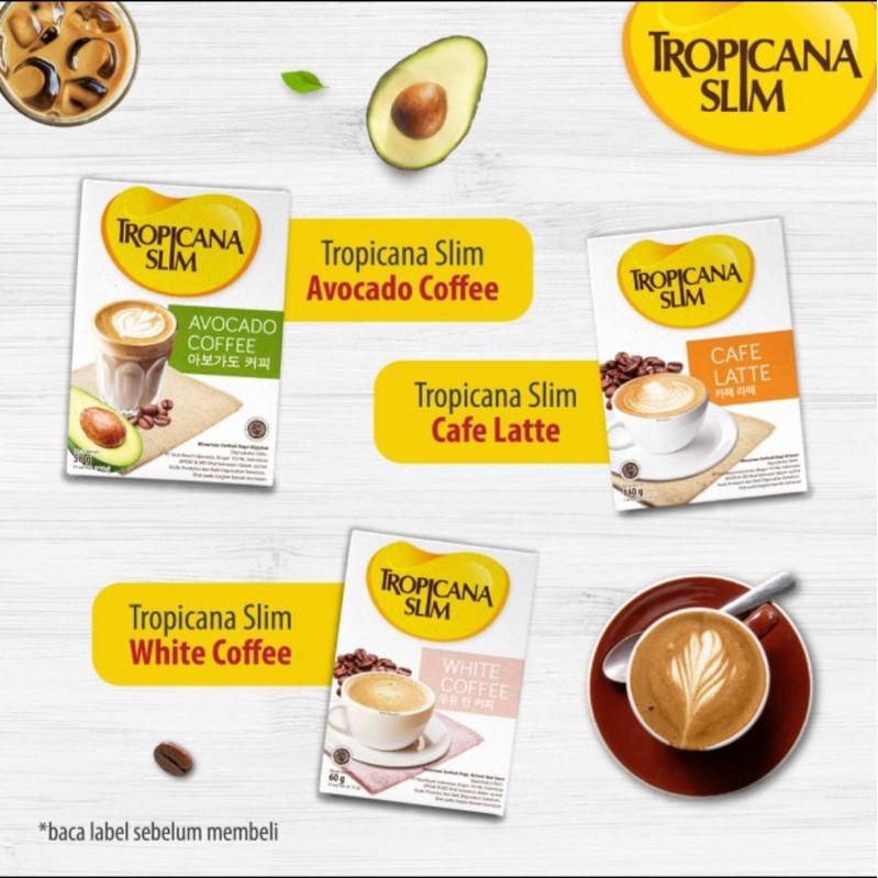 

Korzaln Tropicana Slim Avocado Coffee 4 Sachet - Kopi Alpukat Bebas Gula