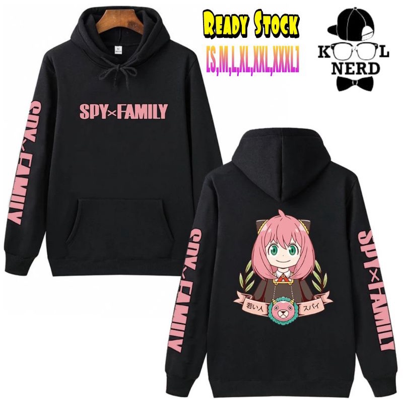 HOODIE COSPLAY ANIME JEPANG ANYA FORGER CUTE SPY X FAMILY ANIME FASHION ATASAN HOODIE WANITA ~ S-XXX