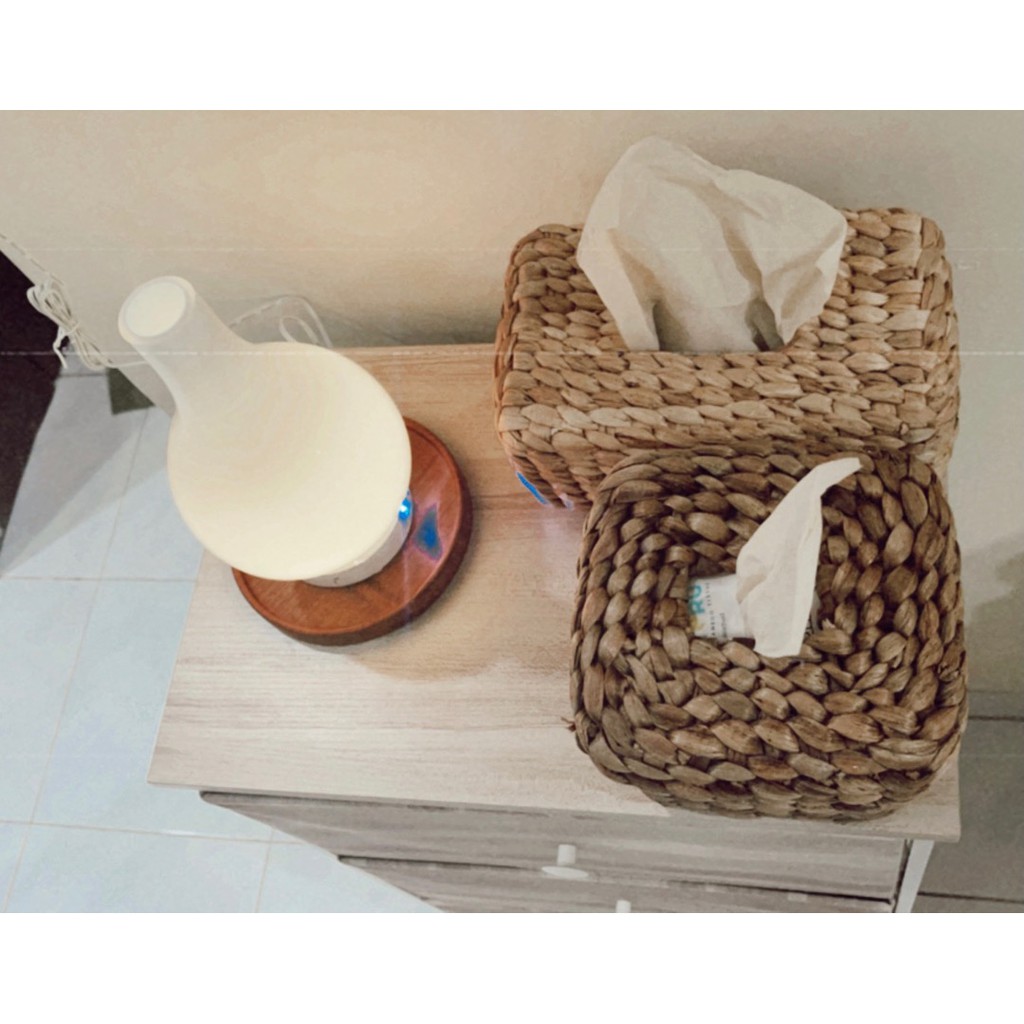 Tempat Tisu Eceng Gondok / Kotak Tisu Box / Tempat Tisu Dapur Meja Makan