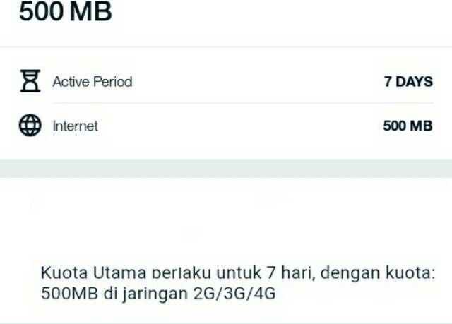 Paket Kuota internet 7 hari Telkomsel promo