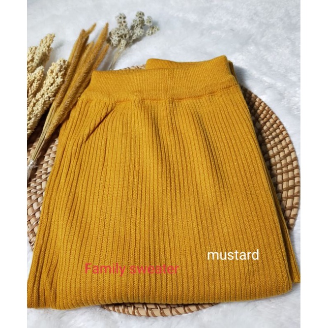 ROK RAJUT//PREMIUM STYLE// ROK WANITA PLISKET//OUTERWEAR-KUNING