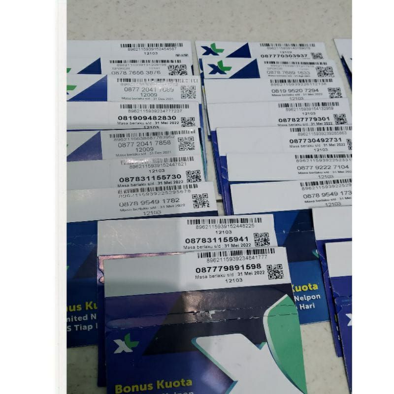 kartu perdana XL / AXIS sudah registrasi siap buat otepe