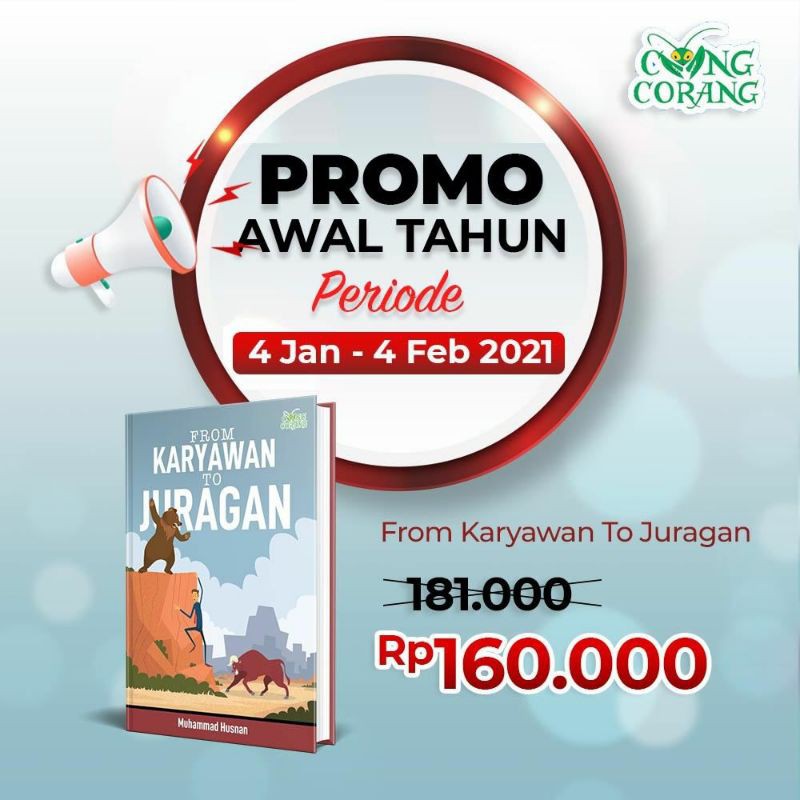 PROMO AWAL TAHUN!!! BUKU FROM KARYAWAN TO JURAGAN