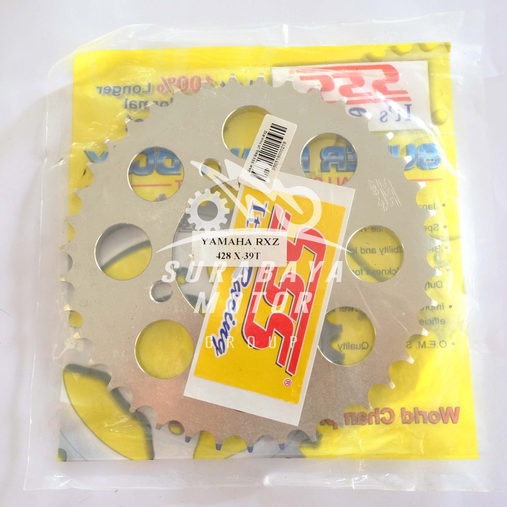 Gear Belakang SSS 428 Yamaha RXZ Jupiter Z MX Vega R Fiz R Force 1 BLACK Ukuran 31 33 34 35 36 37 38