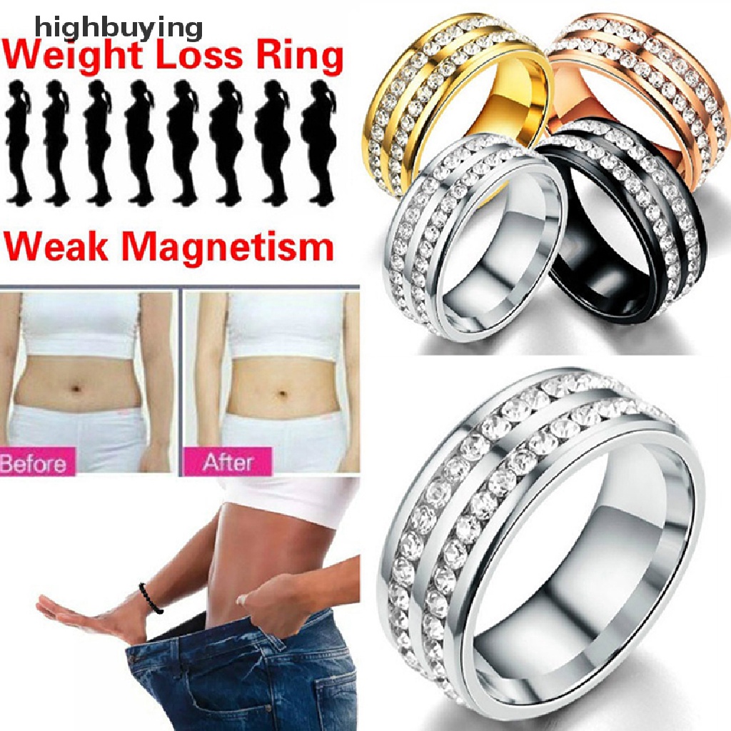 Hbid Cincin Magnetik Kristal Berlian Imitasi Untuk Menurunkan Berat Badan