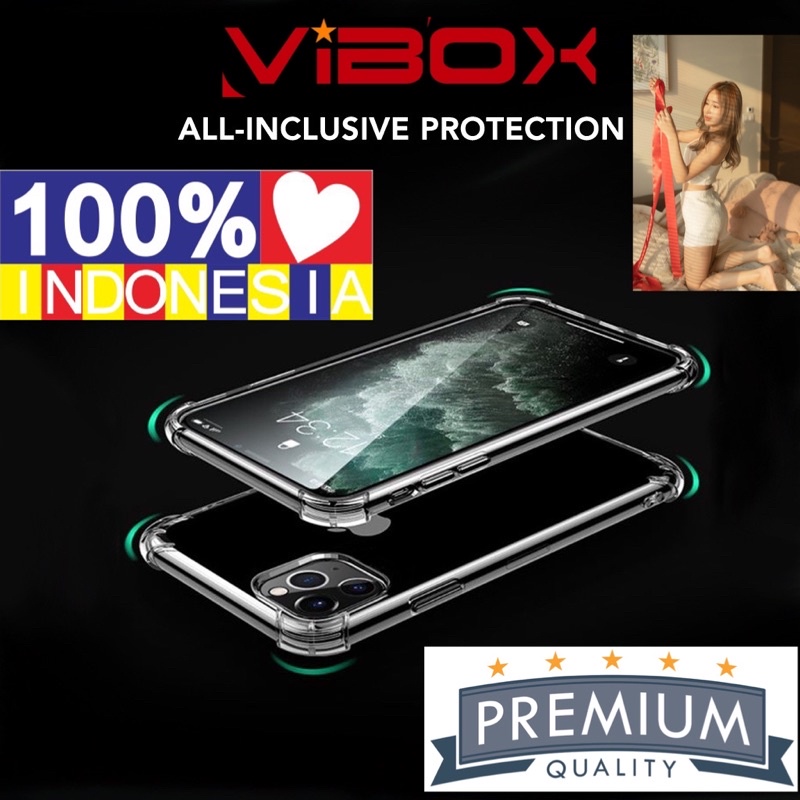 Promo Vibox case Anti Shock 7 Plus 8 Plus X XR XS Max 11 13 Pro Max 12 Mini 12 Pro Max Case Transparan Bening original