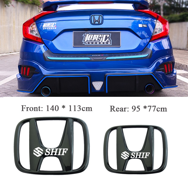 2pcs Stiker Emblem / Badge Untuk Bagasi Depan / Belakang Honda New City