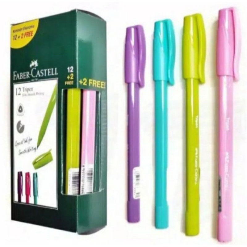 

Pulpen Tripen Faber Castell Mix Barrel ( bonus 2 pcs ) / Pulpen Faber Castell Murah (1 pack bonus 2)