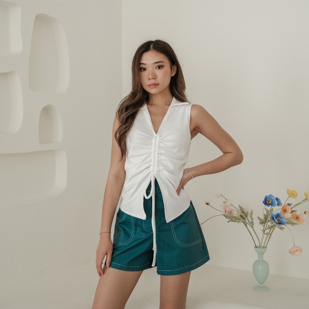 [TAVIA] ESME KNIT TOP / BAJU RAJUT / KAOS WANITA / ATASAN WANITA