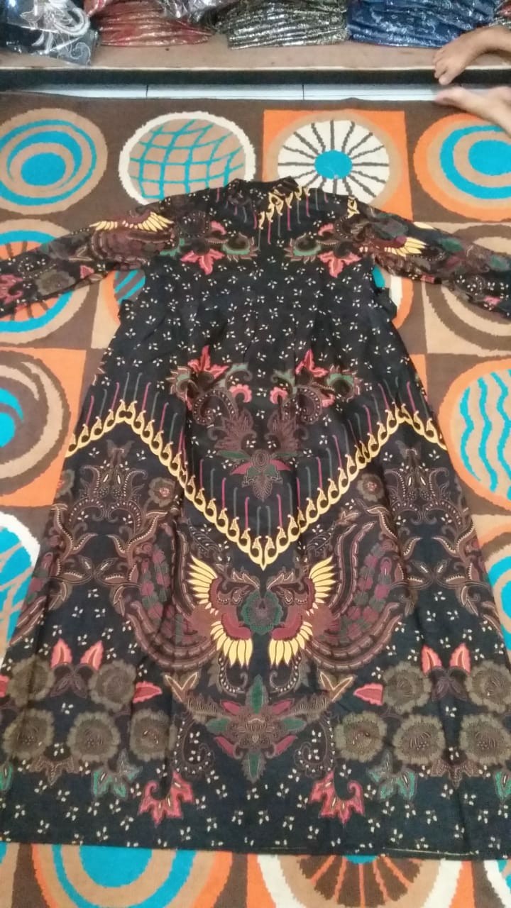 Gamis Batik Manggar, Padi,sekar,cantik,kubis,kipas,daun,kupu,