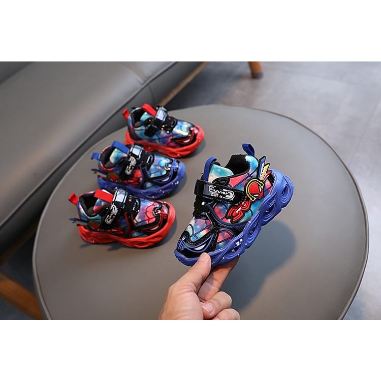 [COD] sepatu LED anak laki laki keren usia 0-6 tahun import premium/ Sneakers anak lampu