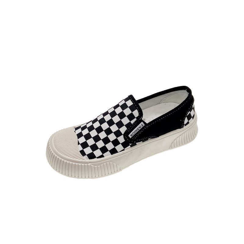 SEVEN_DAY SEPATU SNEAKERS WANITA KOREA IMPORT CASUAL KANVAS SHOES HITAM FQ-581-catur