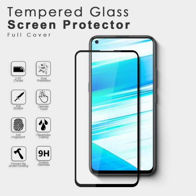 Tempered Glass vivo Y30 Y50 anti gores kaca Full Cover