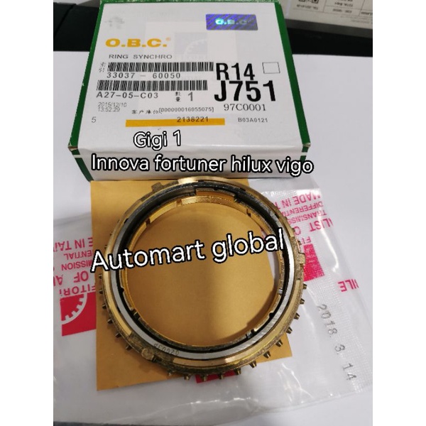 ring syncronis gigi kuningan gigi 1 innova fortuner hilux vigo 33037-60050