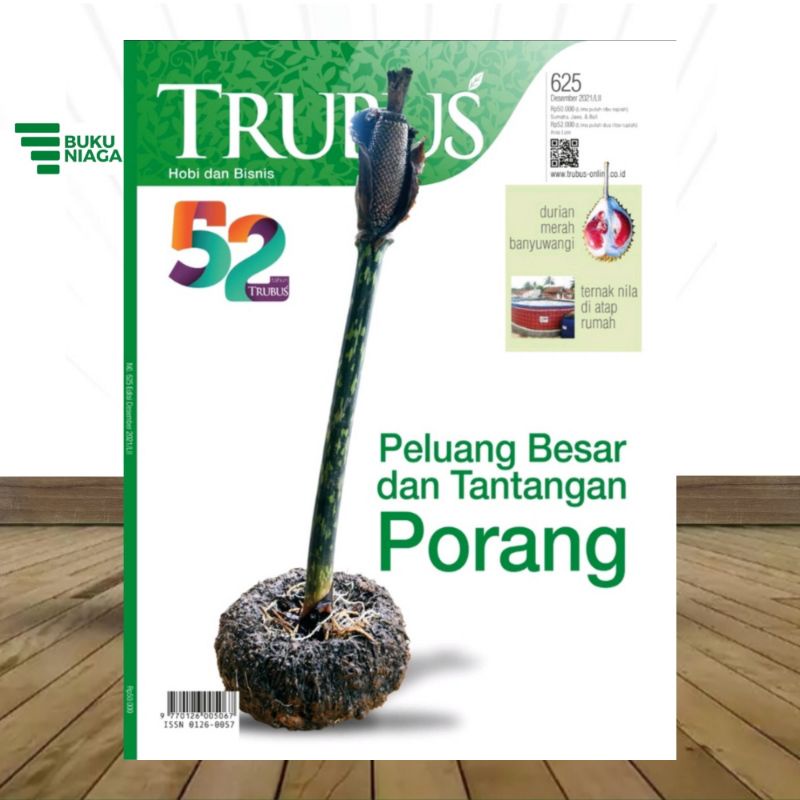 Majalah Trubus EDISI 625 DESEMBER 2021 PORANG MJT010151
