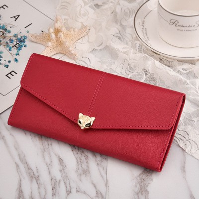 Dompet Panjang Wanita Cute Wallet Multi-card Mobile Phone / New Wallet Women's Long Fox Korean