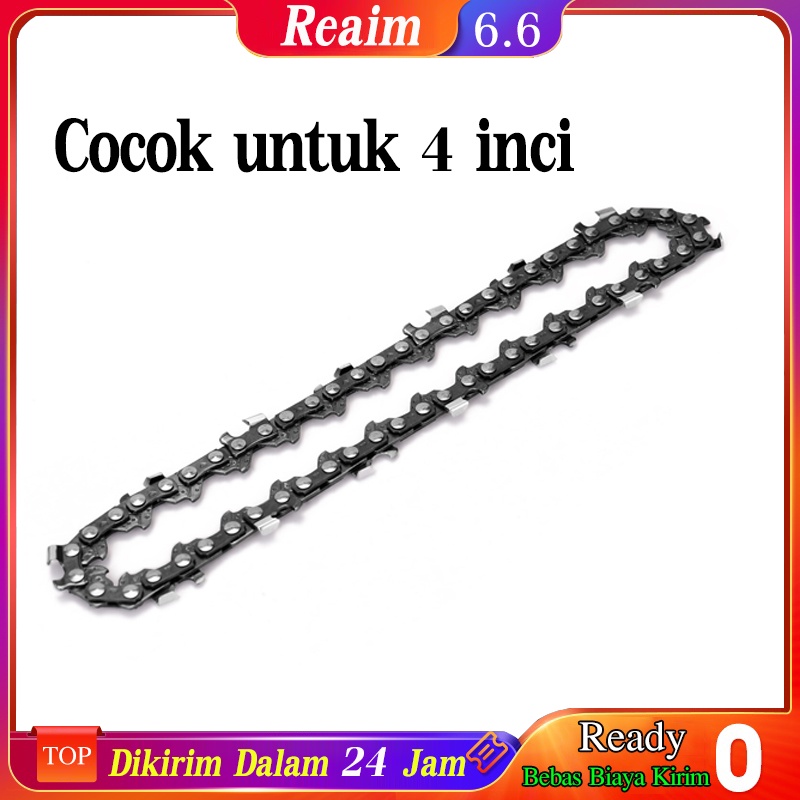 【Cocok untuk 4 inci 】133Mm Mini Portable 65 # Mn Gergaji Rantai 28E-Chain Link 14T Gergaji Listrik Pengganti Aksesori untuk Pemotong Kayu