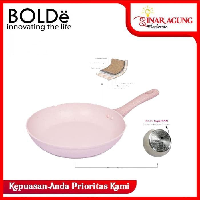 Maspion Wajan Keramik Ceria 22 Cm / Ceramic Enamel Coating LO891 Bolde Super Pan | Fry Pan 22 Cm Gra