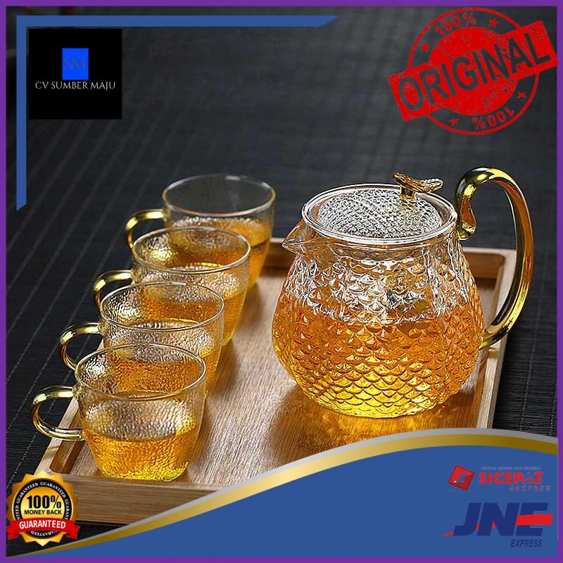 

Homadise Teko Pitcher Teh Chinese 600ml with 4 Glass - JJ0006