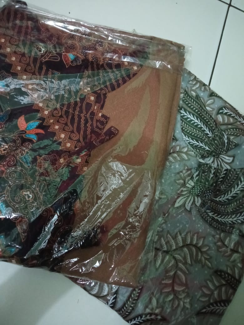 Best Seller Jumbo Tunik Batik Wanita Seragam Terlaris Atasan Dolby Dobby